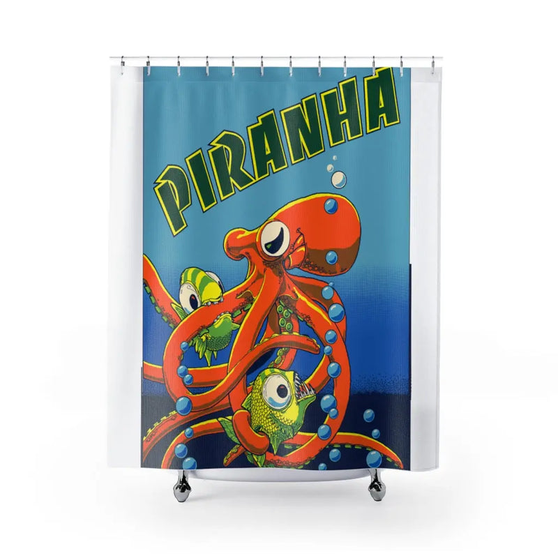 Piranha Shower Curtain Printify