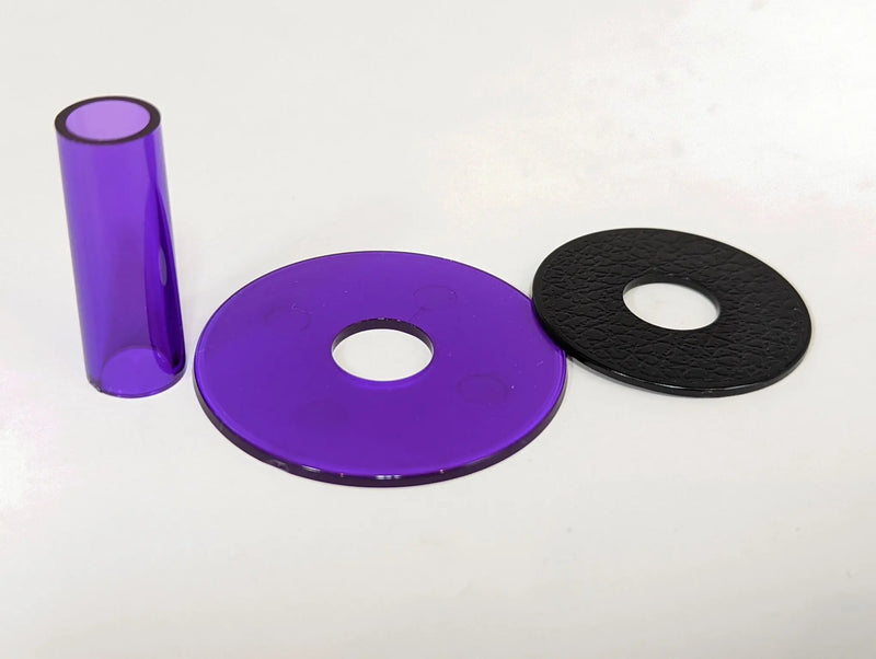 Sanwa JLF-CD Shaft Cover Kit - Purple Translucent Sanwa