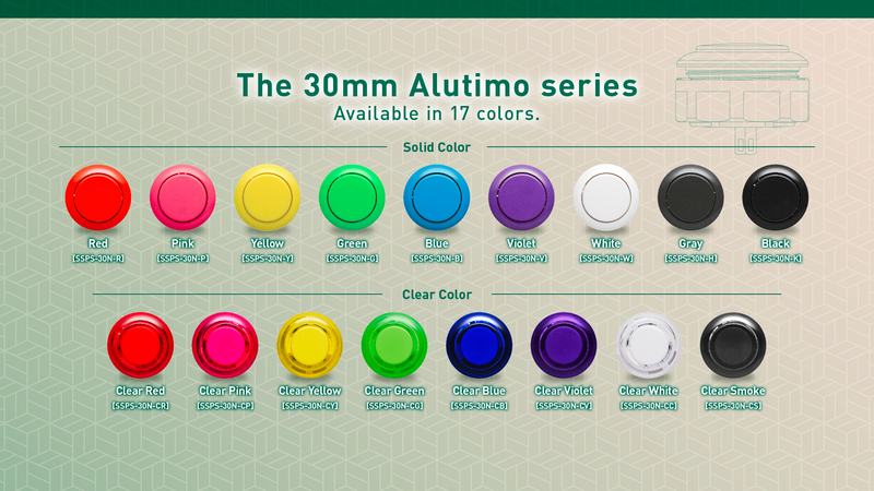 Seimitsu Alutimo SSPS-30N Clear 30mm Screw-in Mechanical button