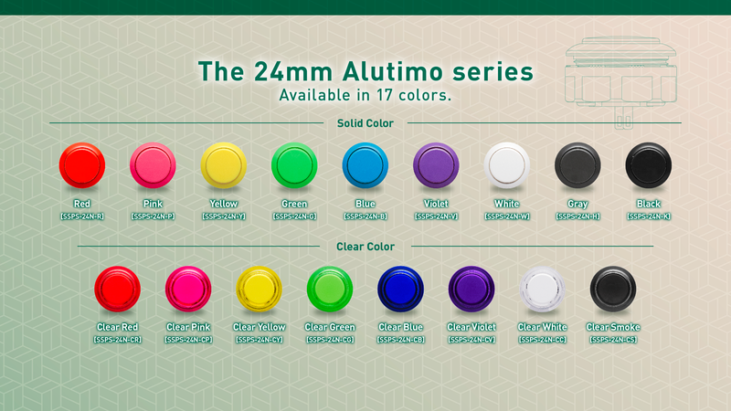 Seimitsu Alutimo SSPS-24N Clear 24mm Screw-in Mechanical button