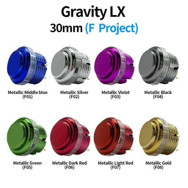 QANBA Gravity LX Metallic Screw in Buttons Qanba