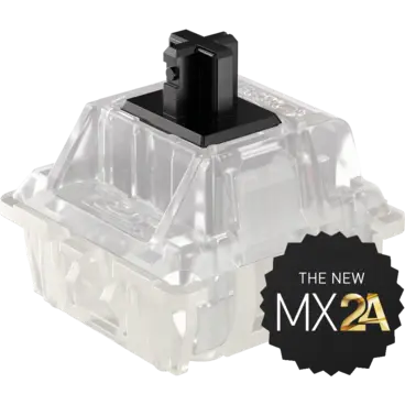 Cherry MX2A RGB Silent Black Linear Switch | Paradise Arcade Cherry MX2A RGB Silent Black Linear Switch | Paradise Arcade