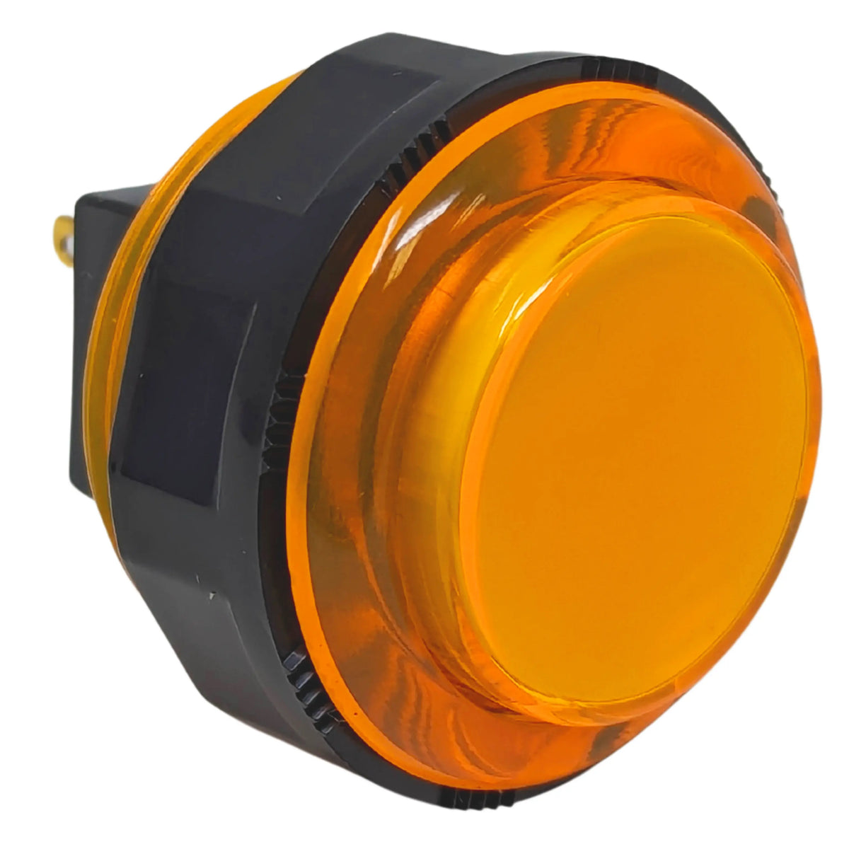 Seimitsu PS-14-KN 30mm Clear Orange Pushbutton | Paradise Arcade