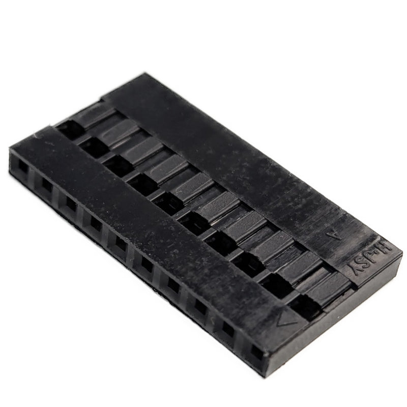 10-Pin DuPont/Mini-PV/M20 Style Receptacle Connector - 0.100" Pitch (1x10 Position)