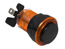 Paradise LED Button with Black Plunger - Translucent Orange Paradise Arcade Shop