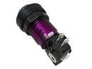Paradise LED Button with Black Plunger - Translucent Purple Paradise Arcade Shop