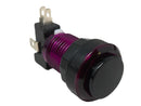 Paradise LED Button with Black Plunger - Translucent Purple Paradise Arcade Shop