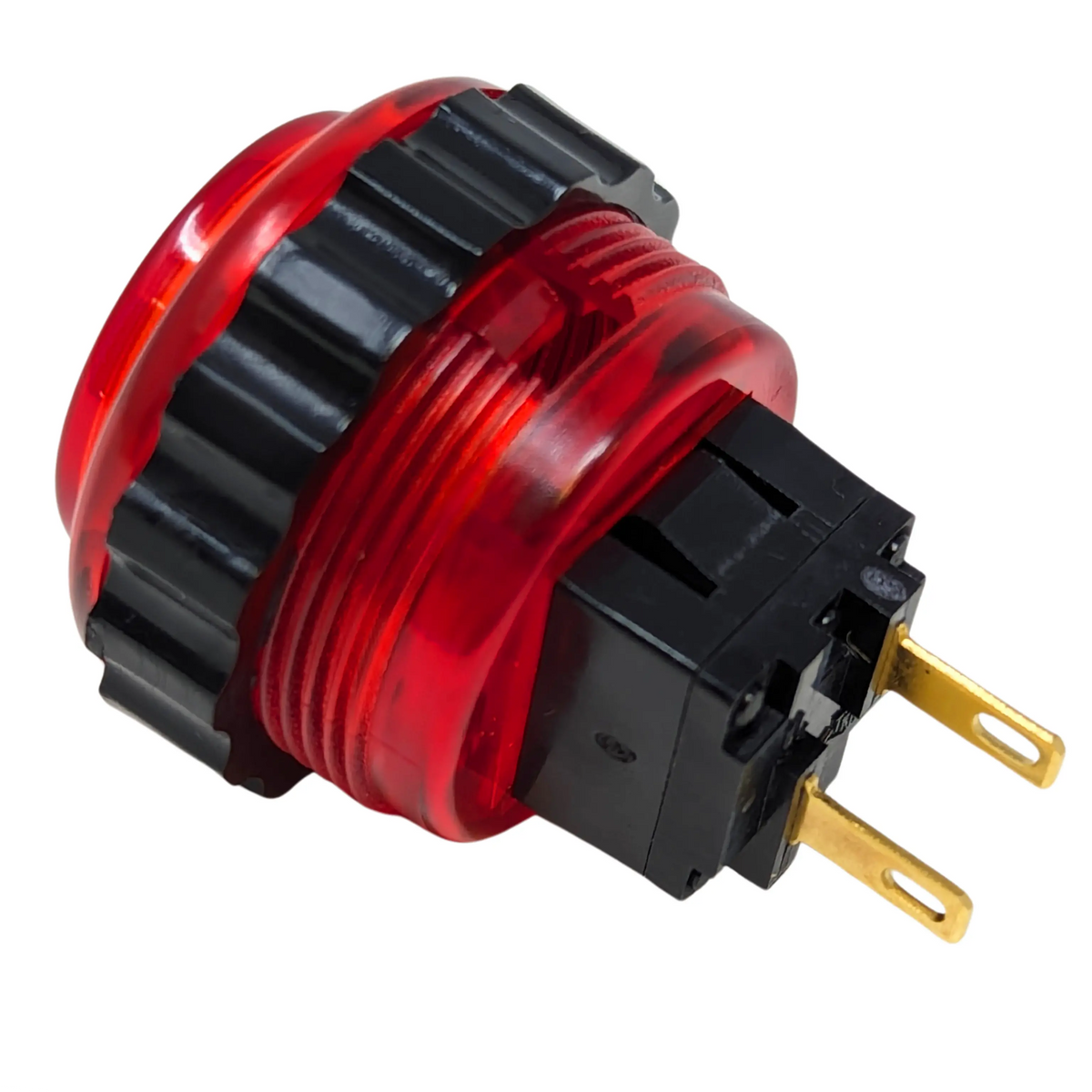 optionボタン 24mm v3.4 Seimitsu PS-14-DNK 24mm Clear Red Button | Paradise Arcade