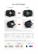 Sanwa JLX2-TP-8YT joystick detailed specifications and components diagram