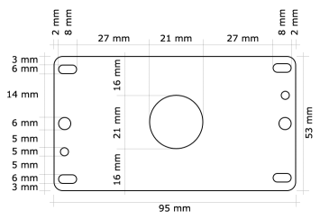 SANWA DENSHI JLX2D-TP-8YT-SK DETACHABLE LEVER