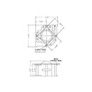 2 1/4" DIAMETER HAPP TRACKBALL WITH HARNESS, WHITE SOLID SuzoHapp