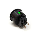 Seimitsu PS-14-D 24 mm Snap-in Button - Black & Green Seimitsu