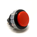 Seimitsu PS-14-DN 24 mm Screw-in Button - Black & Red Seimitsu