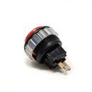 Seimitsu PS-14-DN 24 mm Screw-in Button - Black & Red Seimitsu