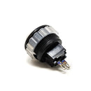 Seimitsu PS-14-DN 24 mm Screw-in Button - Black & White Seimitsu