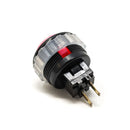 Seimitsu PS-14-DN 24 mm Screw-in Button - Black & Pink Seimitsu