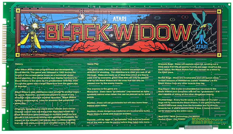 Atari Black Widow Reproduction PCB Rev A