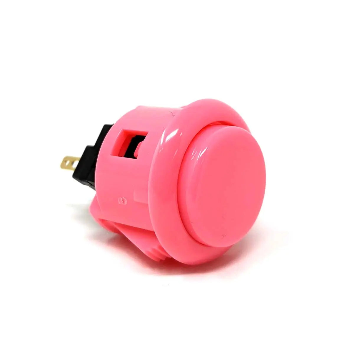 Sanwa OBSF-24 24mm Pink Snap-In Pushbutton | Paradise Arcade