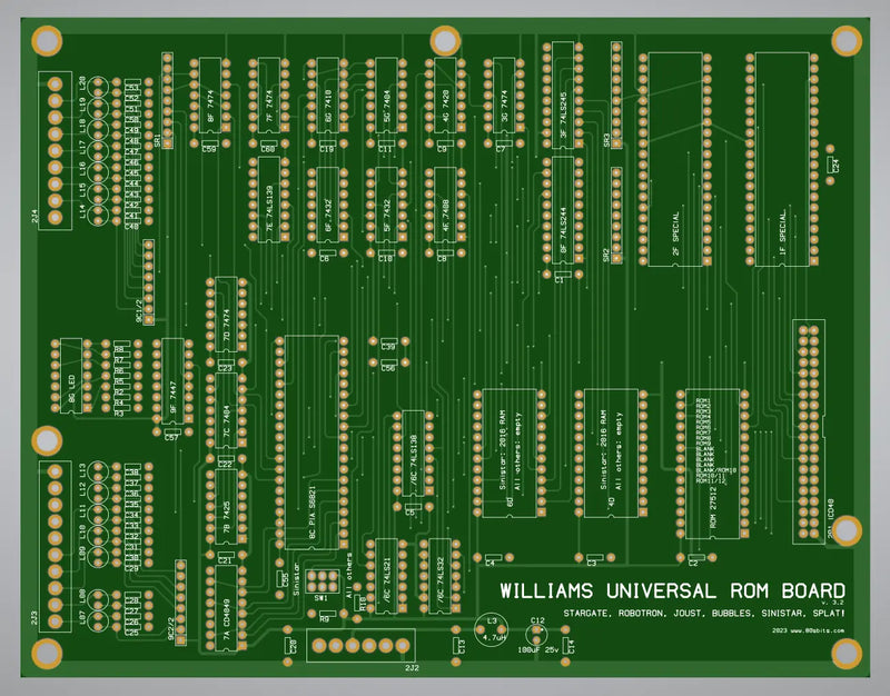 80sBits Williams Universal ROM board