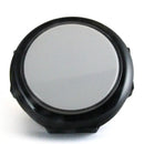 Big White/Black 90mm LED Pushbutton Paradise Arcade