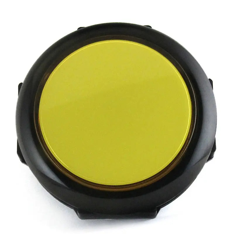 Big Yellow/Black 90mm LED Pushbutton