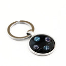 Black Playstation Button Pad Keychain Paradise Arcade