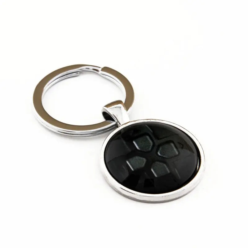 Black Playstation D-Pad Keychain