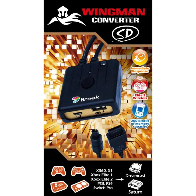 Brook Wingman Converter SD for Sega Saturn and Dreamcast