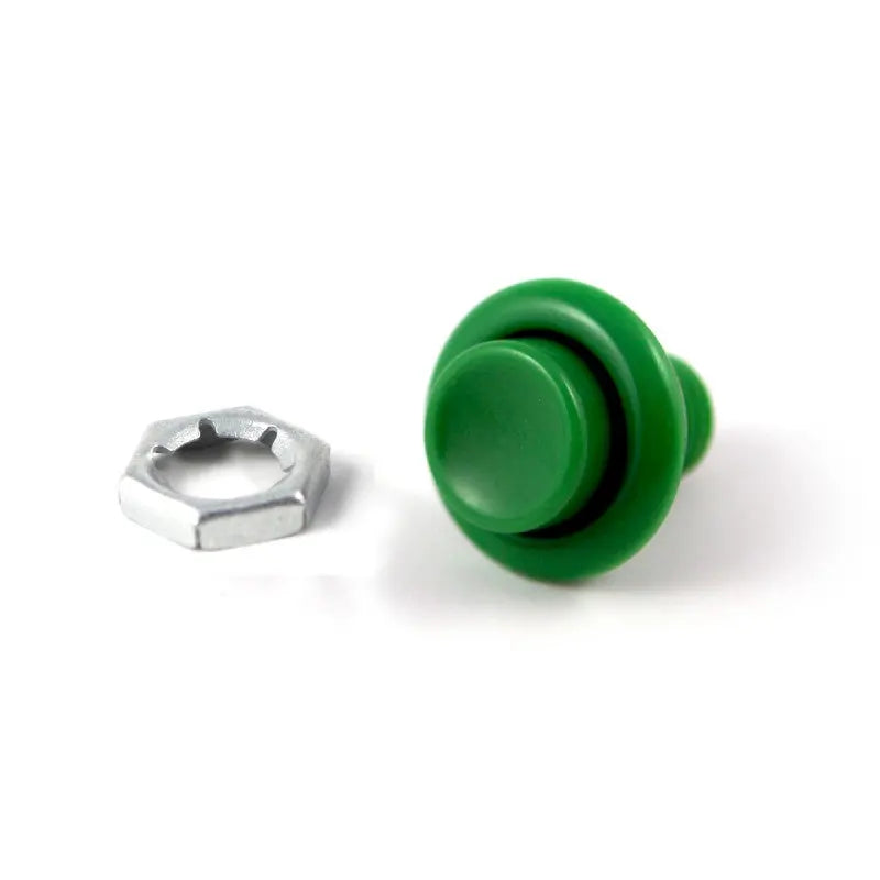 Cabinet Flipper Button 1 1/8" Green