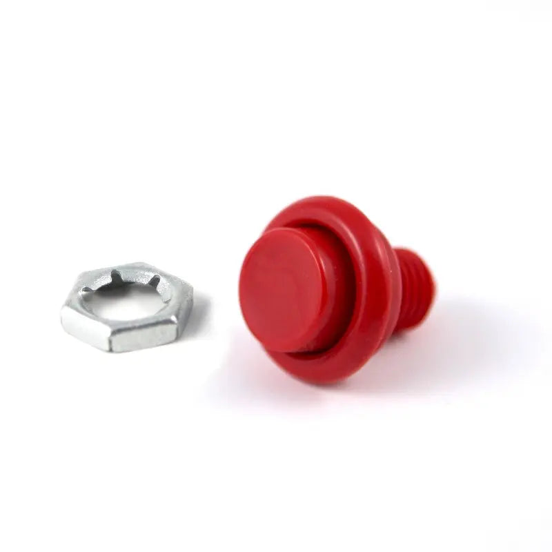 Cabinet Flipper Button 1 1/8" Red