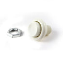 Cabinet Flipper Button 1 1/8" White Paradise Arcade