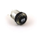 iL PSL-L Concave Button - Clear White & Black Plunger - Player 3 Industrias Lorenzo, S.A.