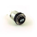 iL PSL-L Concave Button - Clear White & Black Plunger - Player 4 Industrias Lorenzo, S.A.