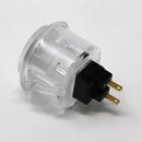 Jyuee Ang G102CL-PC 30 mm Snap-in Button - Clear White Jyuee Ang