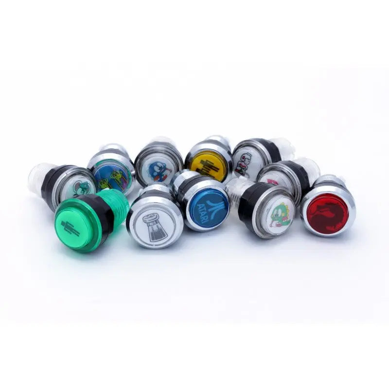 Led Pushbutton With Black and White Insert