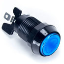 Paradise LED Button - Black and Blue Paradise Arcade Shop