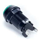 Paradise LED Button - Black and Green Paradise Arcade Shop