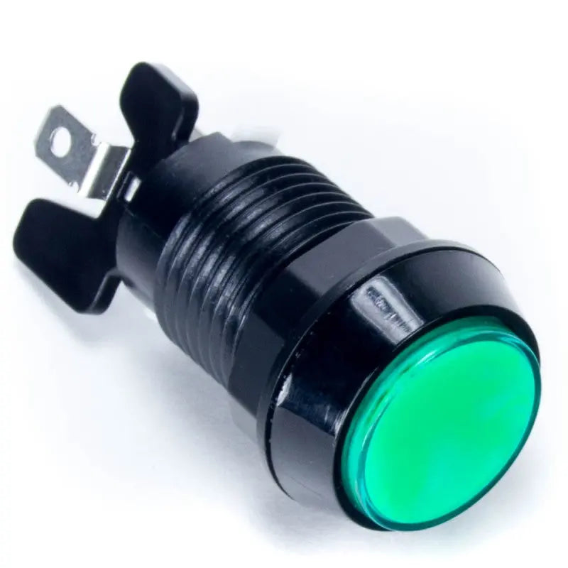 Paradise LED Button - Black and Green