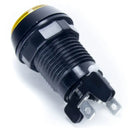 Paradise LED Button - Black and Yellow Paradise Arcade Shop