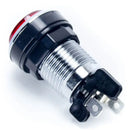 Paradise LED Button - Chrome and Red Paradise Arcade Shop