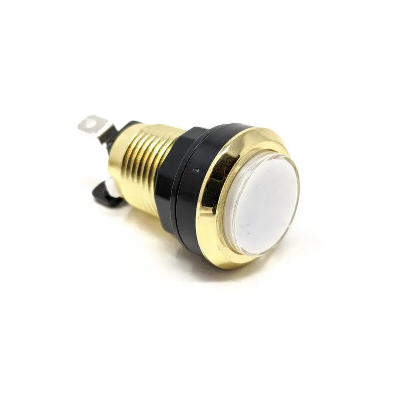 Paradise LED Button - Chrome Gold and White