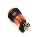 Paradise LED Button - Translucent Orange Paradise Arcade Shop