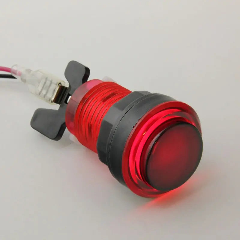 Paradise LED Button with Smoke Plunger - Translucent Red