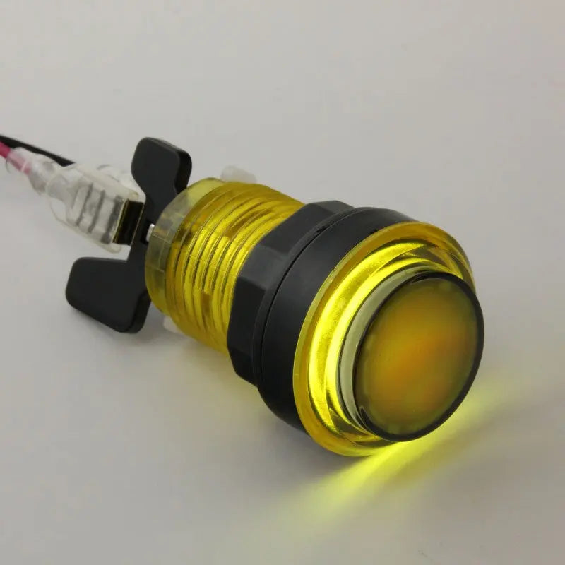Paradise LED Button with Smoke Plunger - Translucent Yellow