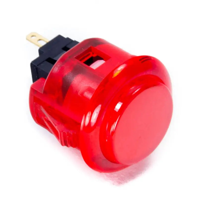 Sanwa OBSC-24 Snap-in Button - Clear Red Sanwa