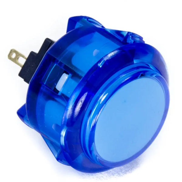 Sanwa OBSC-30 Clear Blue 30mm Snap-In Button | Paradise Arcade