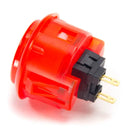 Sanwa OBSC-30 Snap-in Button - Clear Red Sanwa