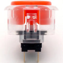 Sanwa OBSC-30 Snap-in Button - Clear White & Orange Plunger Sanwa