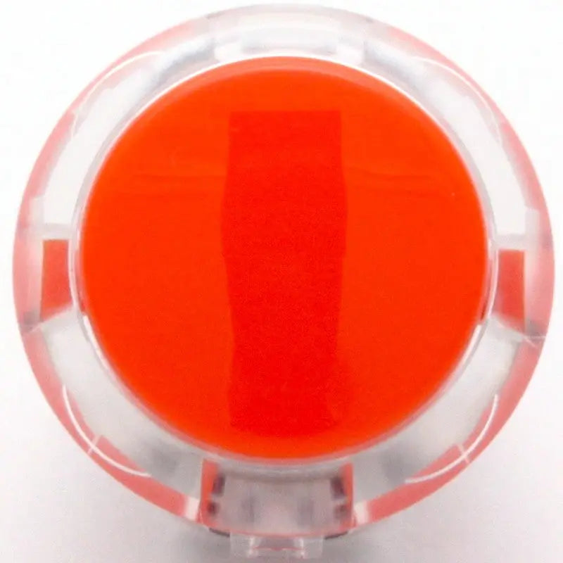 Sanwa OBSC-30 Snap-in Button - Clear White & Orange Plunger Sanwa