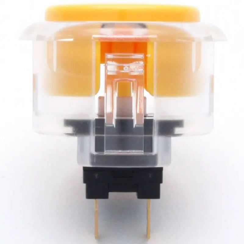 Sanwa OBSC-30 Snap-in Button - Clear White & Yellow Plunger